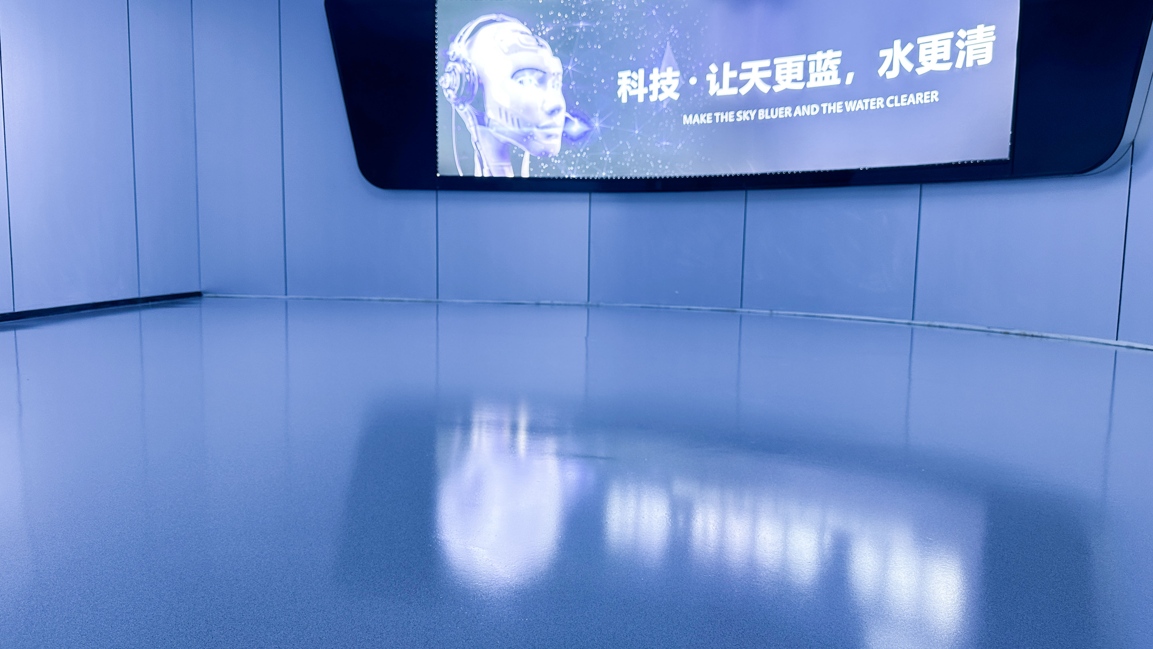 廣東天清佳遠工業廢氣處理設備制造工廠車間選用聚氨酯砂漿超耐磨地坪工程