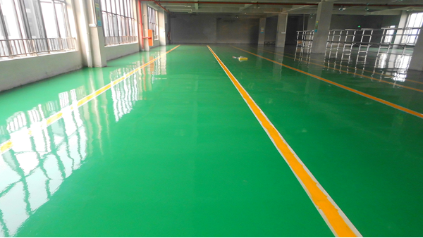 佛山市早教通電子有限公司選用地衛士環氧地坪漆工程