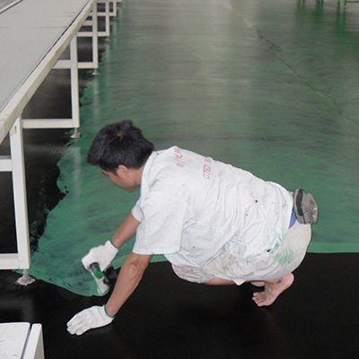 防靜電色漆層施工