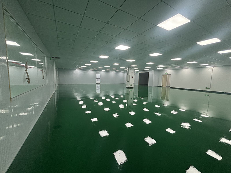 新廠電子車間防靜電地坪漆完工效果圖