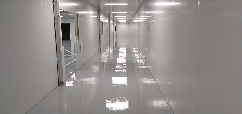 口罩防護(hù)服無塵凈化車間環(huán)氧地坪漆