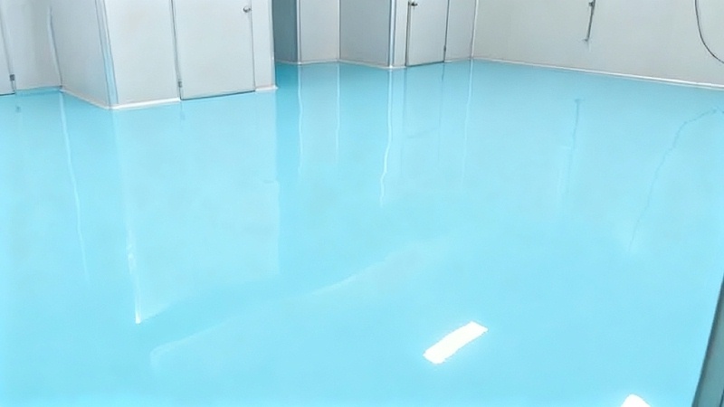 包裝區(qū)選用“地衛(wèi)士”水性環(huán)氧自流平地坪漆完工效果圖