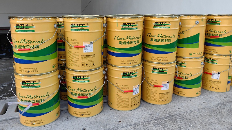 地衛士靜音防滑超耐磨停車場地坪漆材料進場