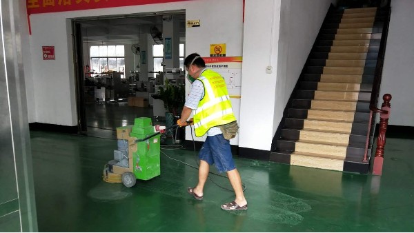 佛山瑞普華機械設備有限公司選用地衛士環氧地坪漆翻新工程