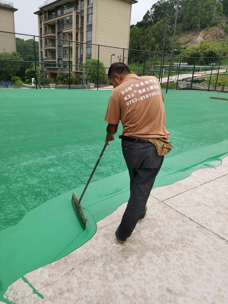 “地衛士”運動場地坪漆施工
