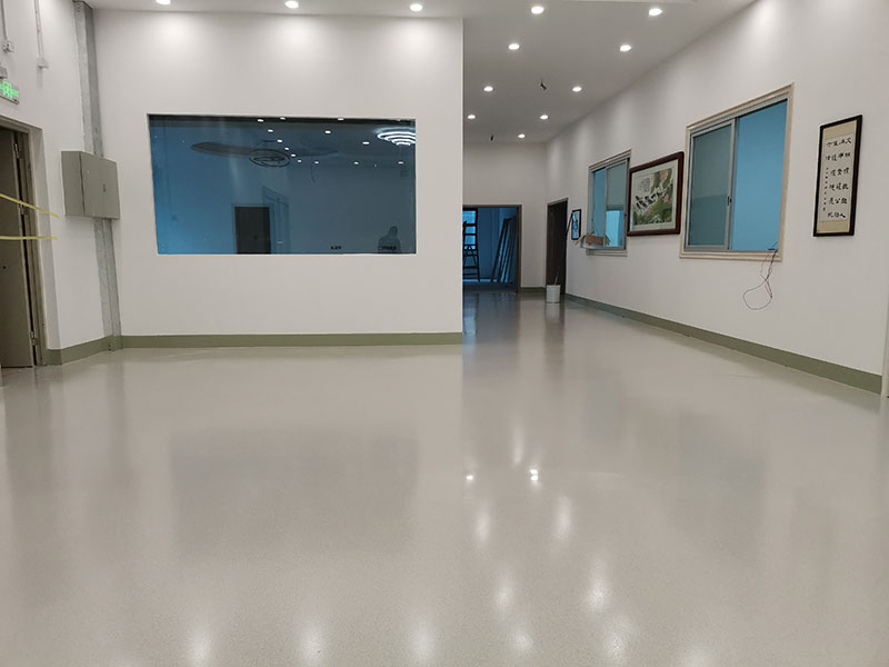地衛(wèi)士環(huán)氧彩砂自流平地坪漆展廳完工效果圖