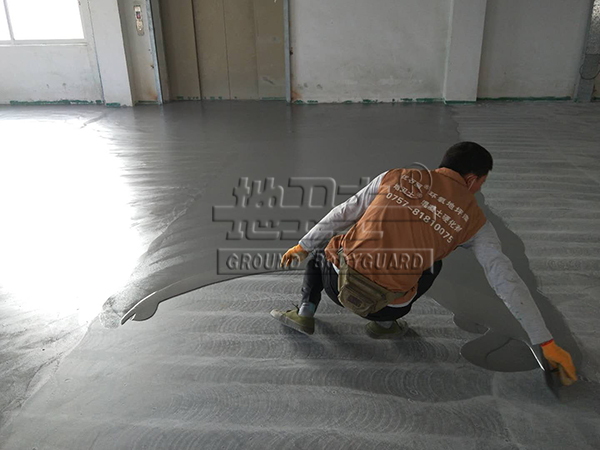 環(huán)氧地坪施工圖,地坪漆施工,環(huán)氧地坪漆工程,地衛(wèi)士地坪,滾面耐壓砂漿型地坪,佛山地坪漆,環(huán)氧地坪漆工程