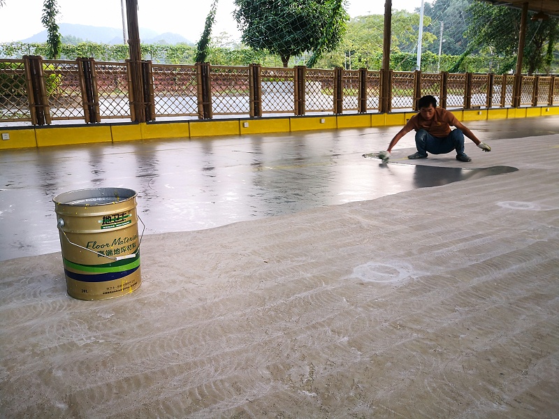 “地衛士”環氧地坪漆施工現場