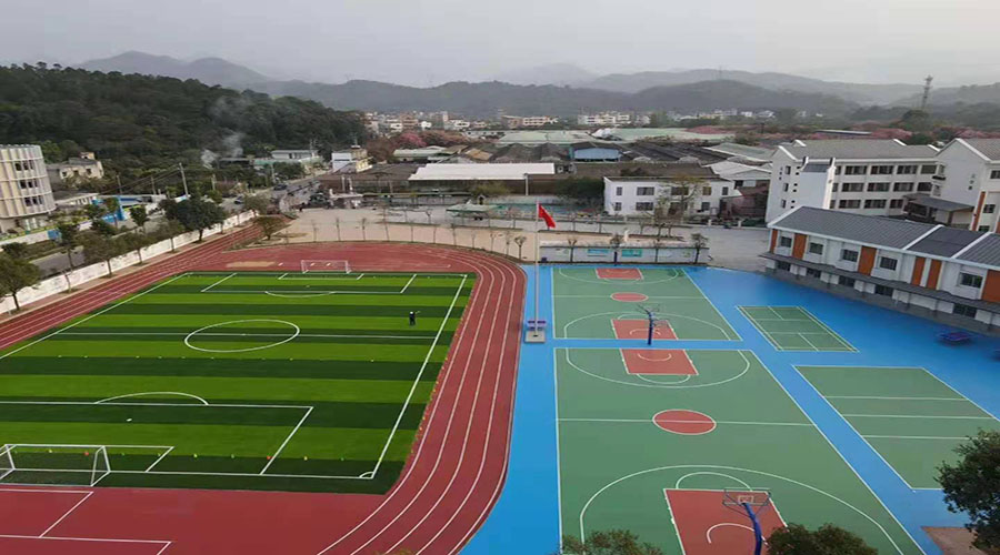 水性硅PU地坪漆運動場地坪完工效果圖 水性硅PU地坪漆運動場地坪完工效果圖