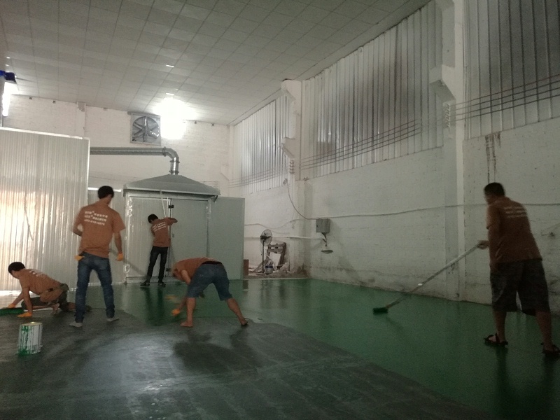 “地衛(wèi)士”環(huán)氧地坪漆施工