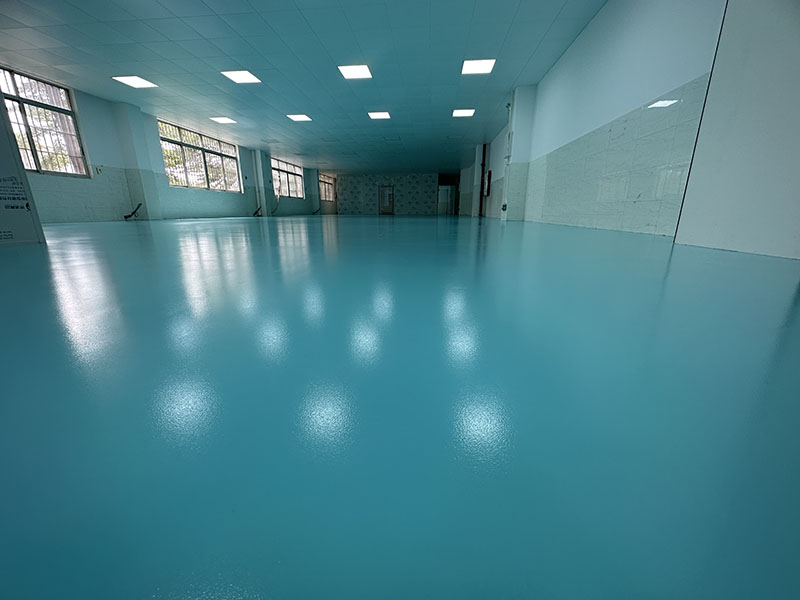 地衛(wèi)士聚氨酯砂漿超耐磨自流平型地坪漆完工圖