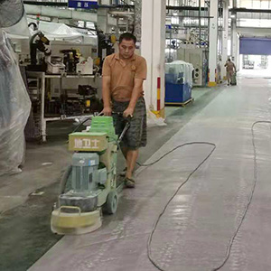 第5步、環氧砂漿層打磨