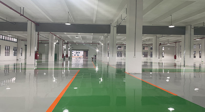 電氣生產車間“地衛士”耐磨環氧地坪完工圖