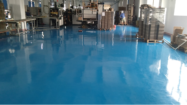 佛山市奧盈彩印包裝有限公司選用地衛(wèi)士環(huán)氧地坪工程
